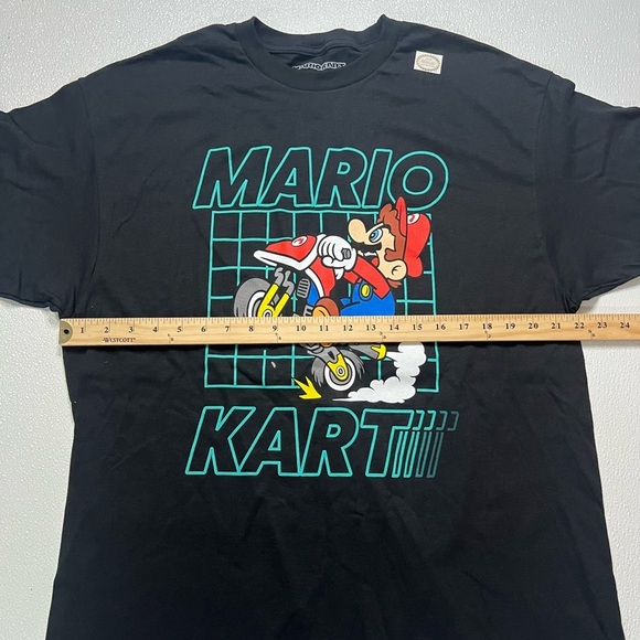 Mario Kart Motorcycle Grid T-Shirt Black Size XL NWT - Picture 4 of 8